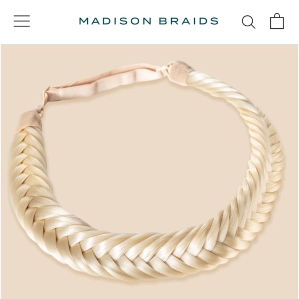 MADISON BRAIDS "fishtail in platinum/I ordered the wrong color and missed return
